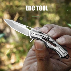 High Hardness Folding Knife Open With One Hand  D2 Steel EDC Portable Pockets Knife Outdoor Hunting Tactical Self-Defense Tool