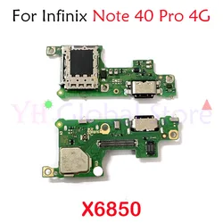 For Infinix Note 40 Pro 4G 5G X6850 X6851 X6853 USB Charging Board Dock Port Flex Cable Repair Parts