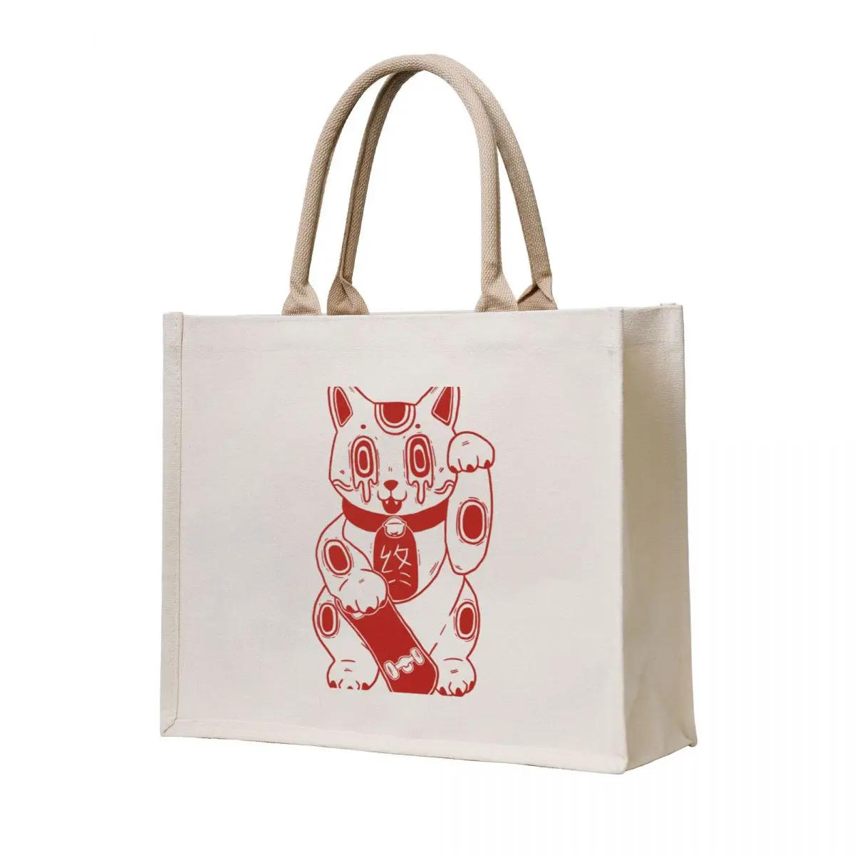 

lucky cat Tote Bag Shopper handbag shopping bags foldable large size bags