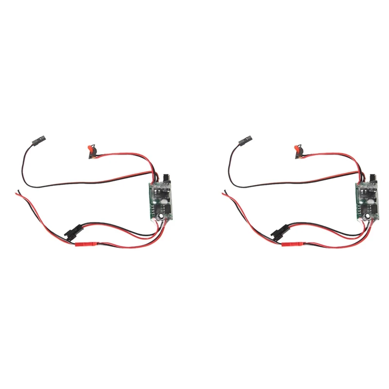 

Hot Sale 2X 16A Brushed ESC Speed Controller For WPL C14 C24 C34 C44 B14 B24 B16 B36 1/16 RC Car Upgrades Parts Accessories