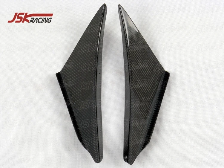 CARBON FIBER FRONT BUMPER CANARD for 2003-2005 MITSUBISHI LANCER EVOLUTION EVO 8 - view 3