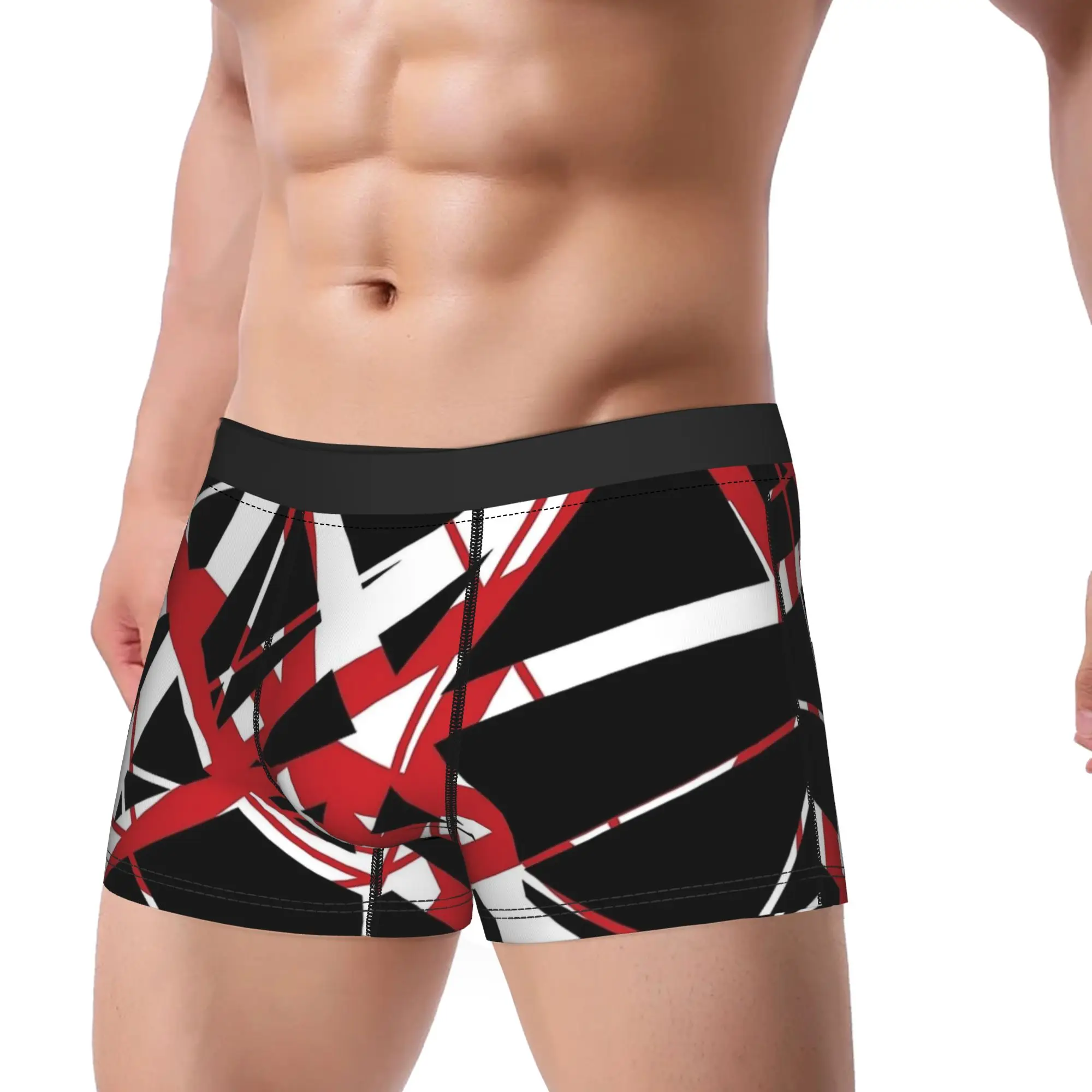

EVH Inverted Stripes Van Halen Design Underwear Print Boxer Shorts Trenky Men Panties Soft Trend Shorts Briefs Birthday Present