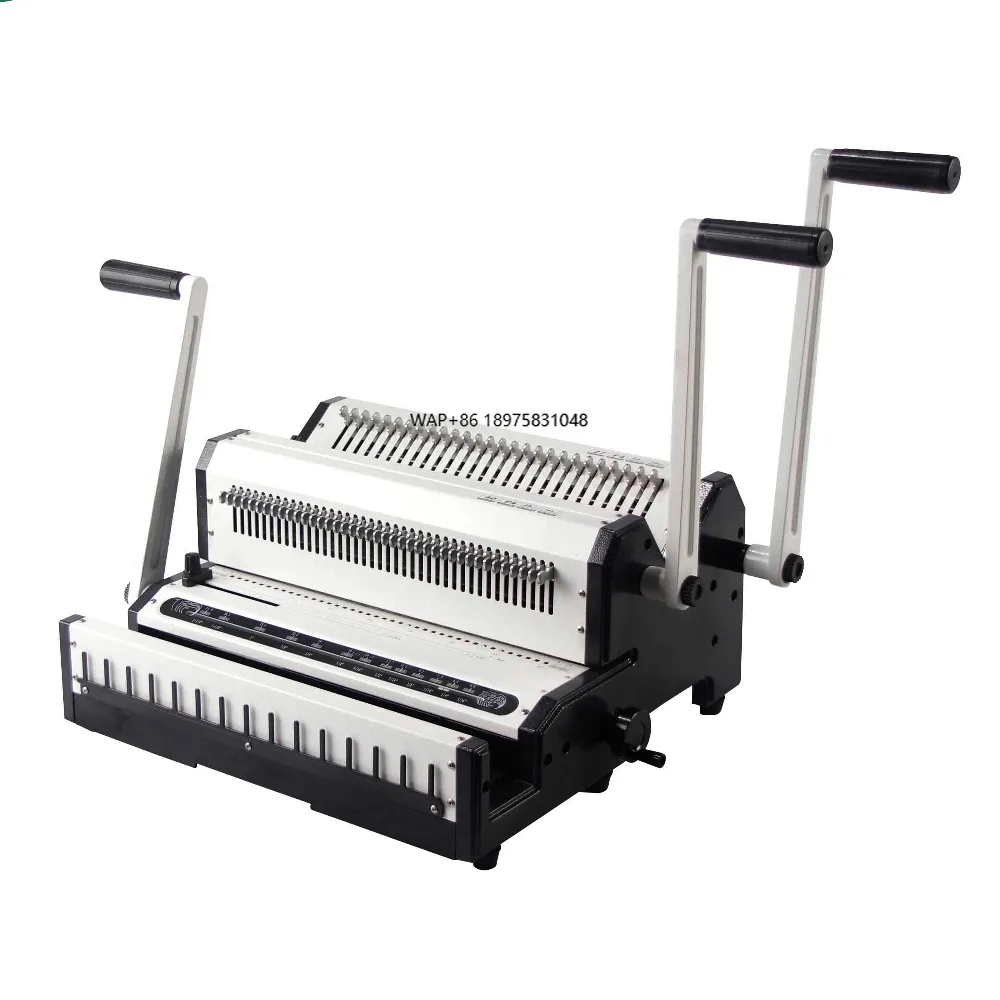 

WW2500A Multi-functional Binding Machine 25 Sheets Wire 3:1 and 2:1 for Calendars Books Notebook Bindig Machine