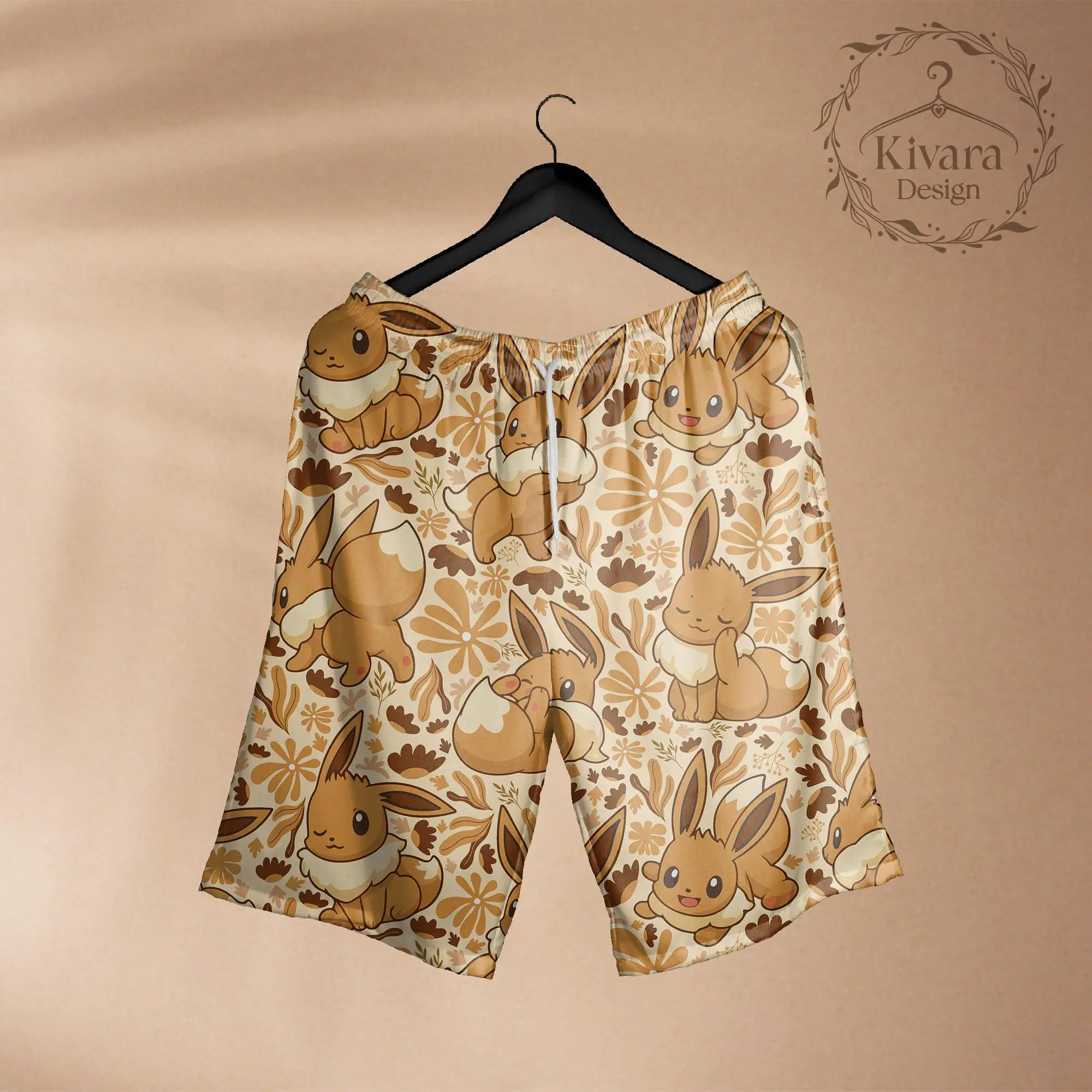 Eevee Hawaiian Shirt Pokémon Anime Grafik-T-Shirt Sommer Sport Freizeit Herren-T-Shirt Kinderbekleidung T-Shirt Y2k Frau ﻿ – Detail 6