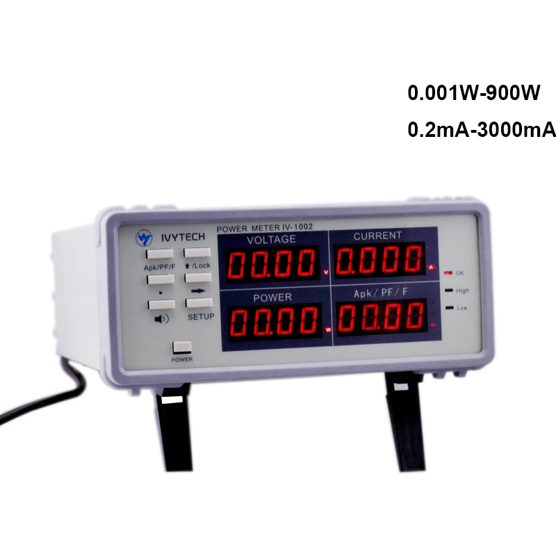 0.001W~900W Small Current Voltage Tester Power Meter High Precision Power Analyzer Four Digital Electrical Parameter tester