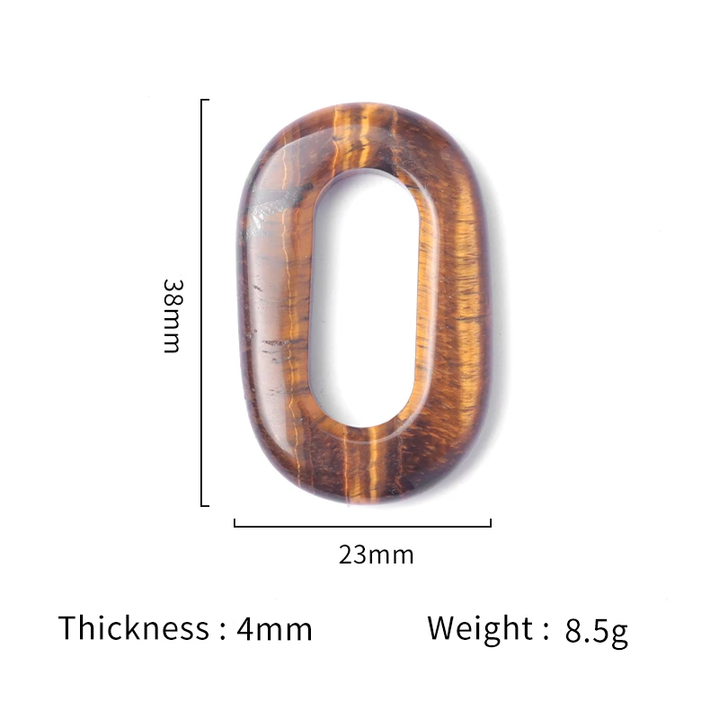 1pc 23x38mm Natural Stone Crystal Pendant Number Zero Shape Charms for Jewelry Making Supplies DIY Necklace Earrings Accessories