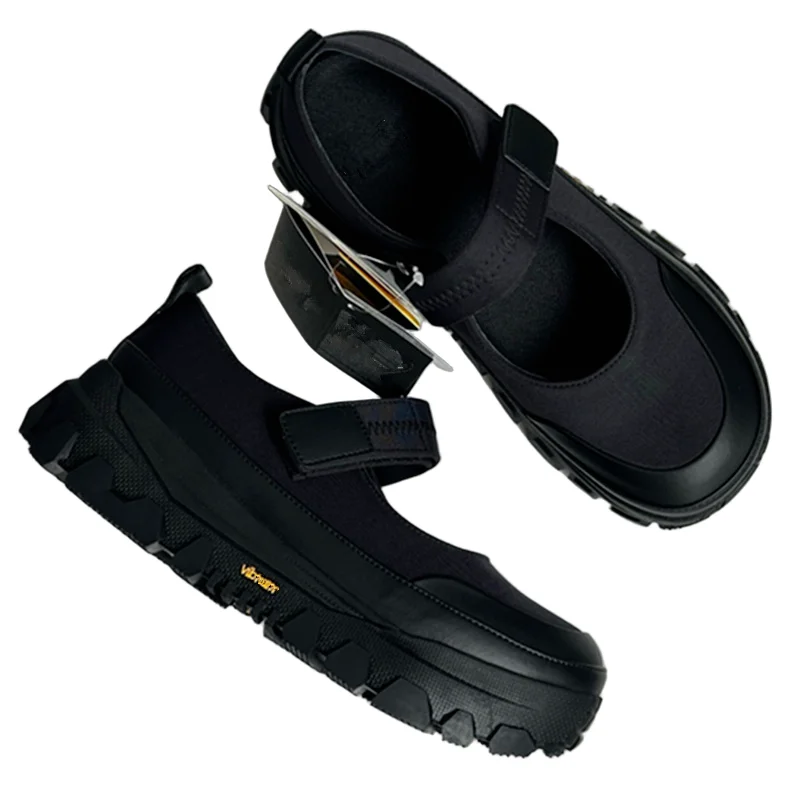 

Withered Nordic Minimalist Leather Comfortable Breathable Mary Jane Shoes Retro Thick Soled Lazy Slip On Shoes Flats