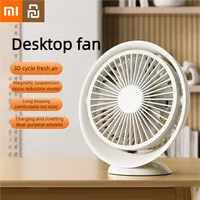 Xiaomi Youpin Electric Fan Portable Desktop Air Circulation Fan 4-speed Adjusted USB Charging Silent Large Wind Cool Fan Home