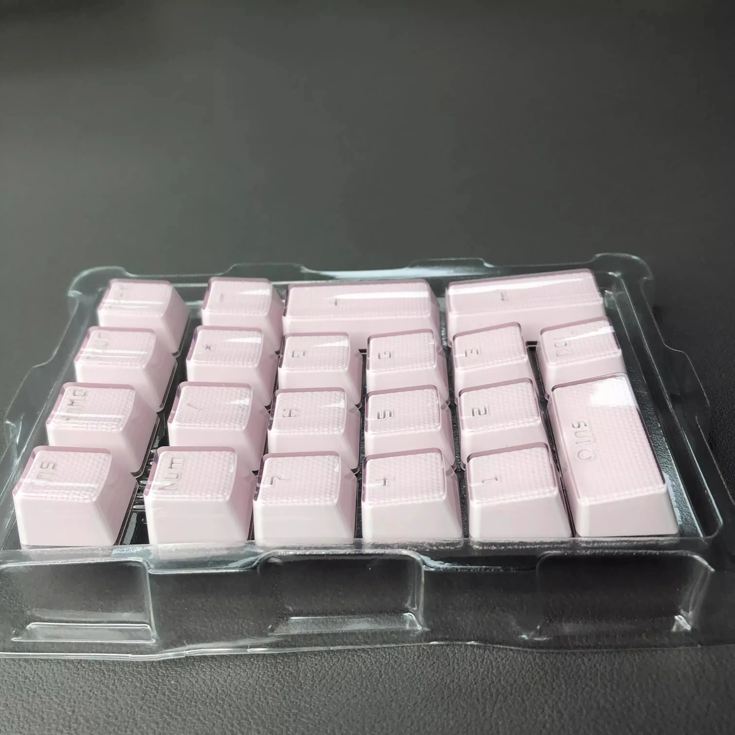 21 Key Crystal keycap Mechanical Number Keyboard Mini Numpad Notebook Special For Financial Accounting Keyboard OEM Key cap