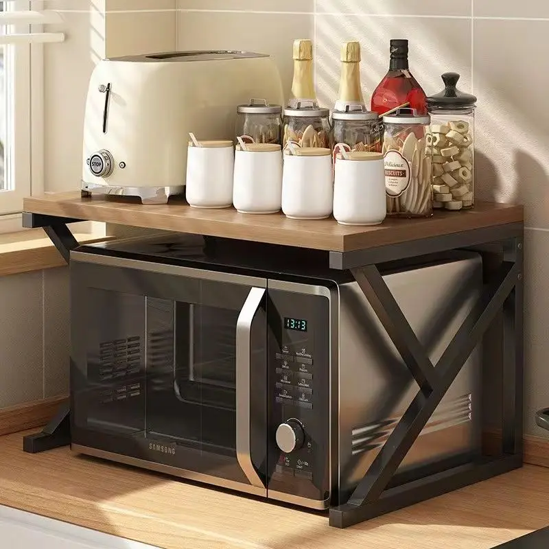 

Microwave Storage Rack Kitchen Multifunctional Countertop Oven Household Rice Cooker Multi-layer Storage Rack