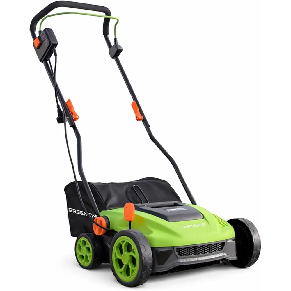 

weep TuroMax | Artiicial Grass Electric Tur Sweeper, 5 Adjustable Height Settings, oldable Handle, Collection Bag Included, Rest