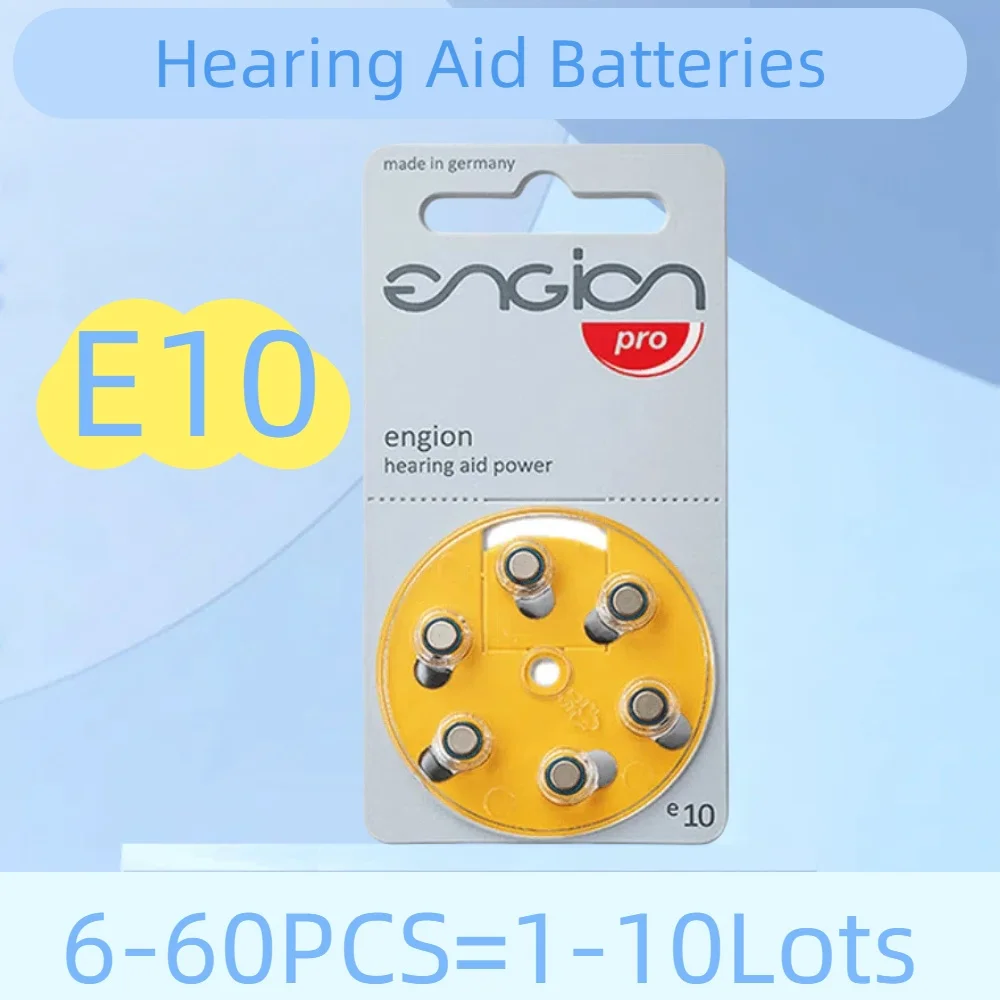 

6-60 шт. аккумуляторы для слуховых аппаратов цинковый воздушный двигатель A10 10A ZA10 10 S10 аккумулятор для слуховых аппаратов для слуховых аппаратов