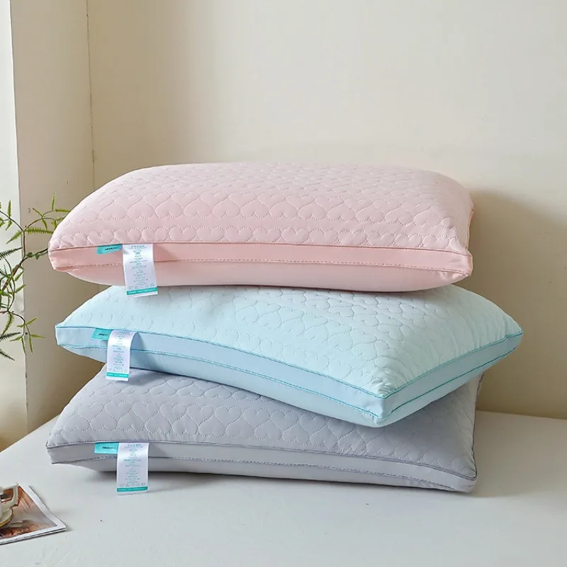 

2025 new solid color simple cool summer cool pillow summer cool adult medium and high comfort pillow one pack