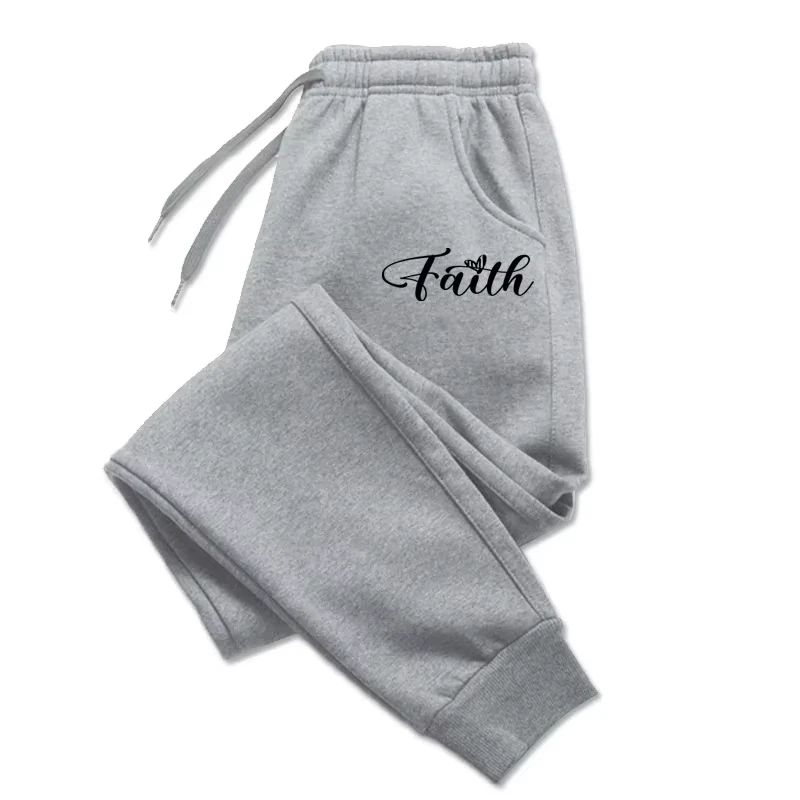 2026 Unisex-Sweatpants mit Buchstabendruck, Herbst-Winter-Jogginghose mit Fleecefutter, Outdoor-Sport-Fitness-Freizeithose, Übergröße – Detail 7