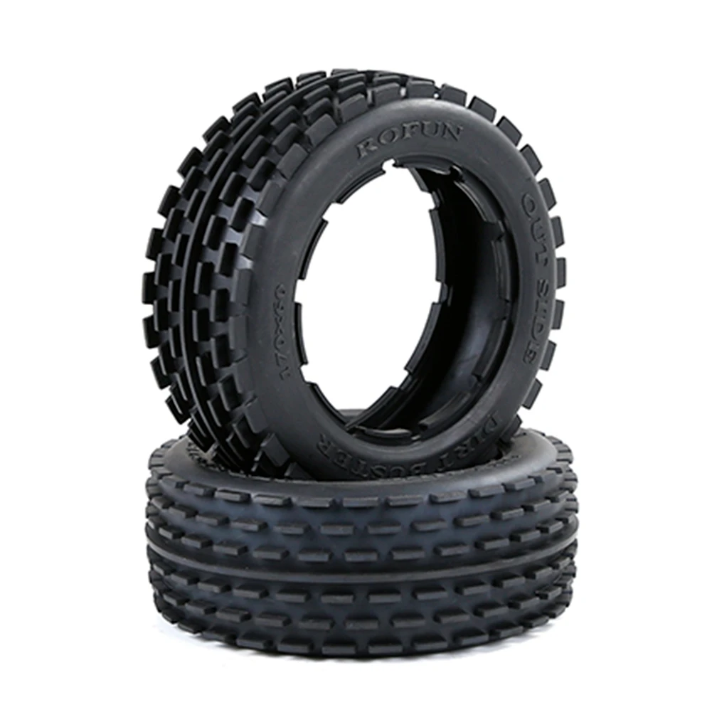 Off-Road Front Tyres Thicken Skin Set for 1/5 HPI ROFUN BAHA ROVAN KM Baja 5B Truck Spare Toys Parts