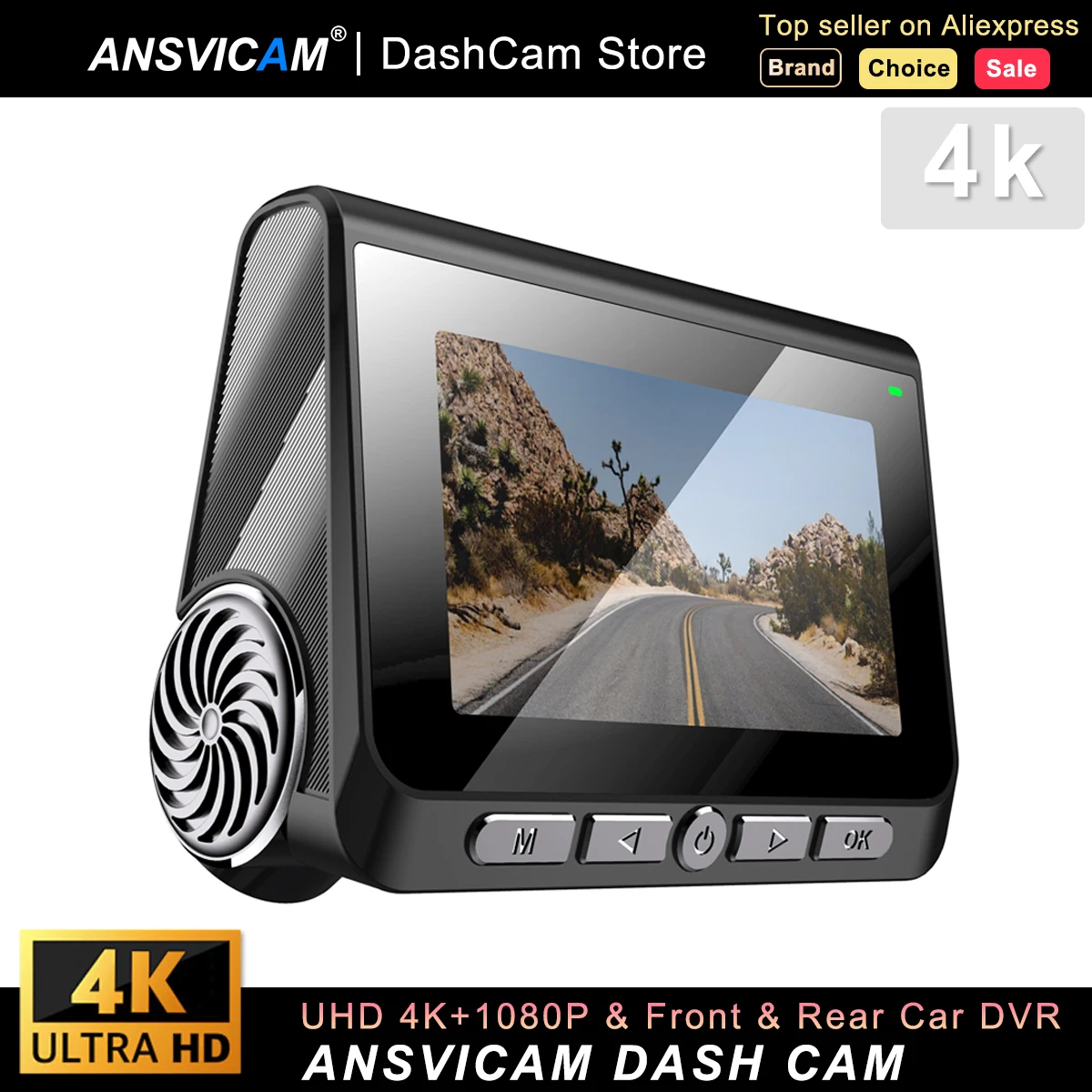 

4K 1080P Front Rear Dash Cam 2 Channel Car DVR 2-Lens GPS Wifi DVR Recorder Video Registrator Car Camera 24h Parking Monitor