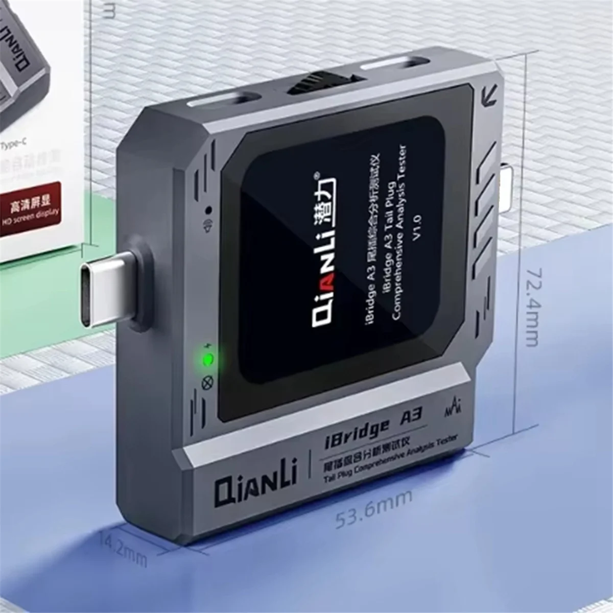 

Эффективный детектор хвостовой вилки телефона QIANLI IBridge A3 для IPhone HUAWEI Samsung
