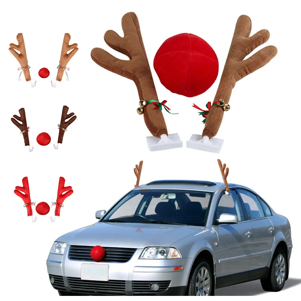 

Christmas Car Decorations Antlers Car Antlers Christmas Decorations Christmas Car Decorations Elk Antlers New Year Holiday Gift