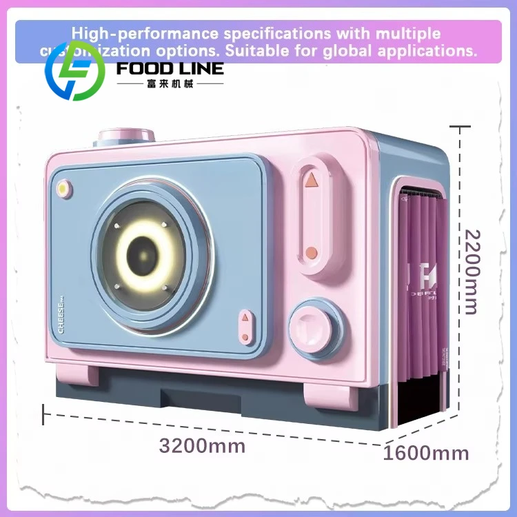 Camera-Style LED SLR/iPad Compatible Wooden Lacquer Finish Photo Booth Enclosure for Wedding & Party Specialty customize