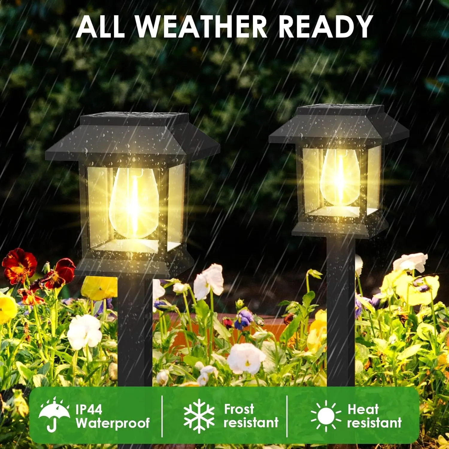 Outdoor Solar LED Ground Stake Light Lawn Lamp for Garden Villa Courtyard Park Landscape Yard Atmosphere Lighting image 3