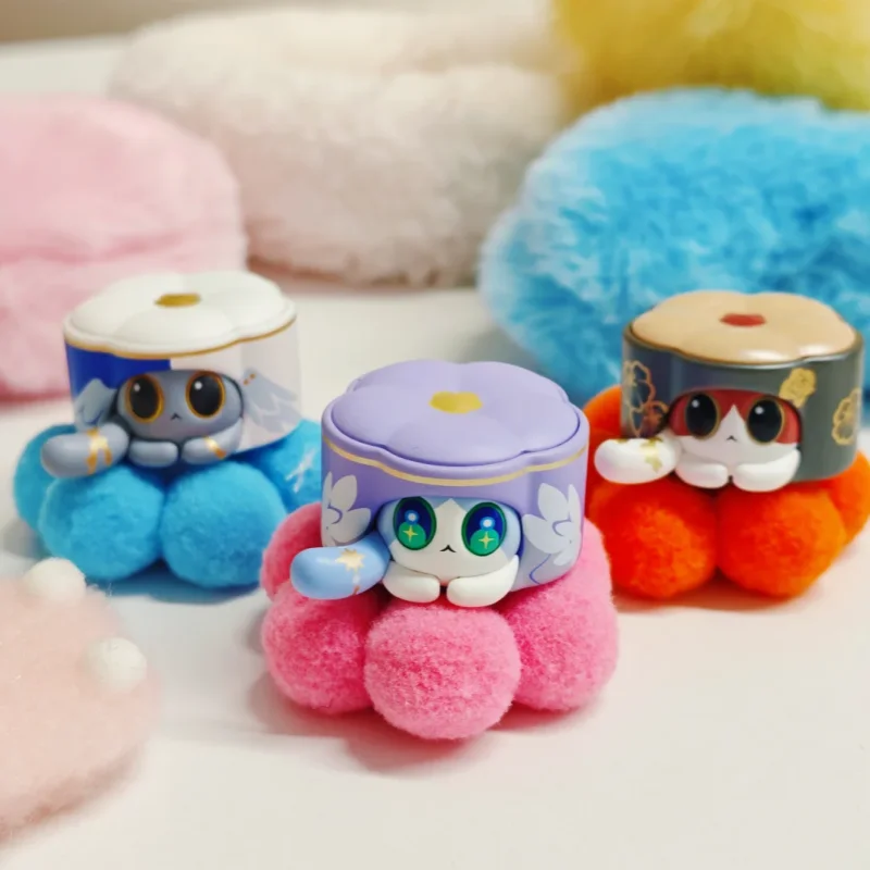 Official Honkai Star Rail Critter Pick Ruan Mei's Creations Blind Box Cat Cake Mini Figure Collectible Ornament Surprise Gift