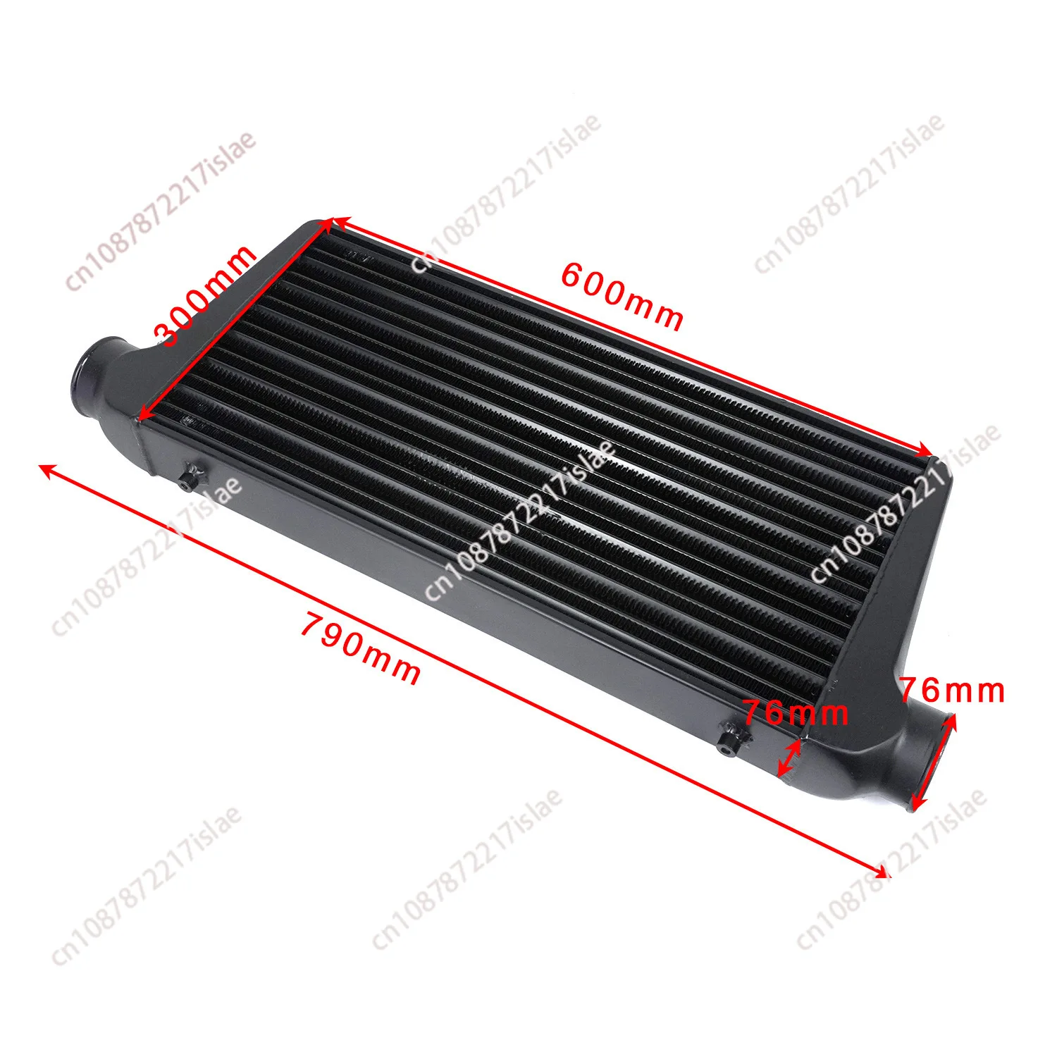 600 x 300 x 76mm NUCLEO SIZE 3 Incn and Out CONVERSIONE Universal INTERCOOLER	 50psi  Tube & Fin New