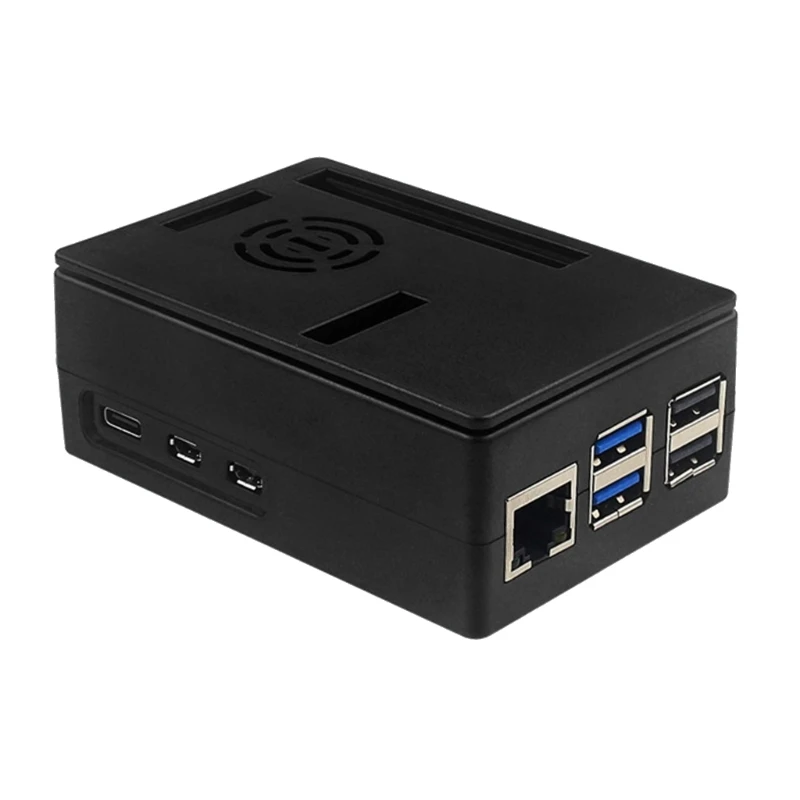 Caixa do gabinete com proteção resfriamento e redução calor para tampa da placa RPI 5