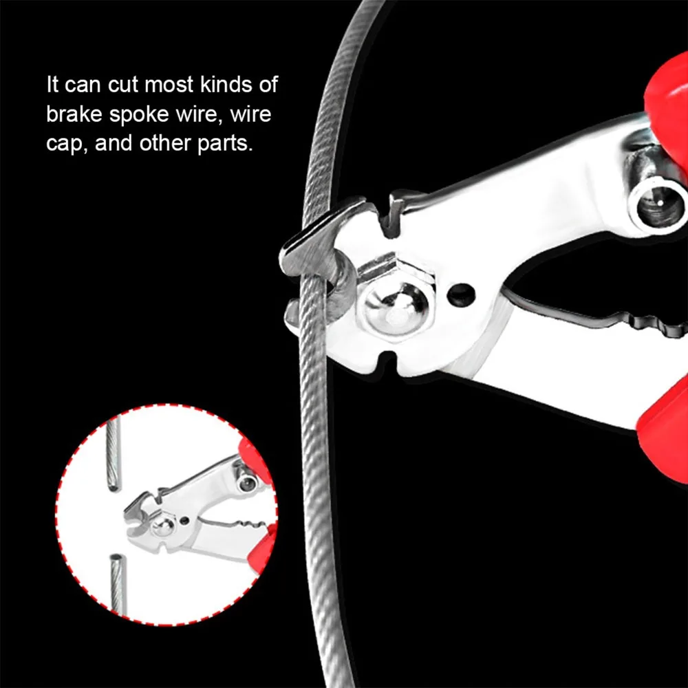 

Carbon Steel Bicycle Cable Cutter Multi-Functional Heavy Duty Spoke Brake Wire Cutter Wire Rope Cutter for Bicycle Repair