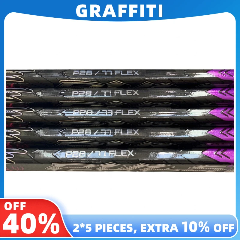 [5-Pack][Pulse Graffiti] Ice Hockey Sticks Ultra Light Carbon Fiber P28 P88 P92