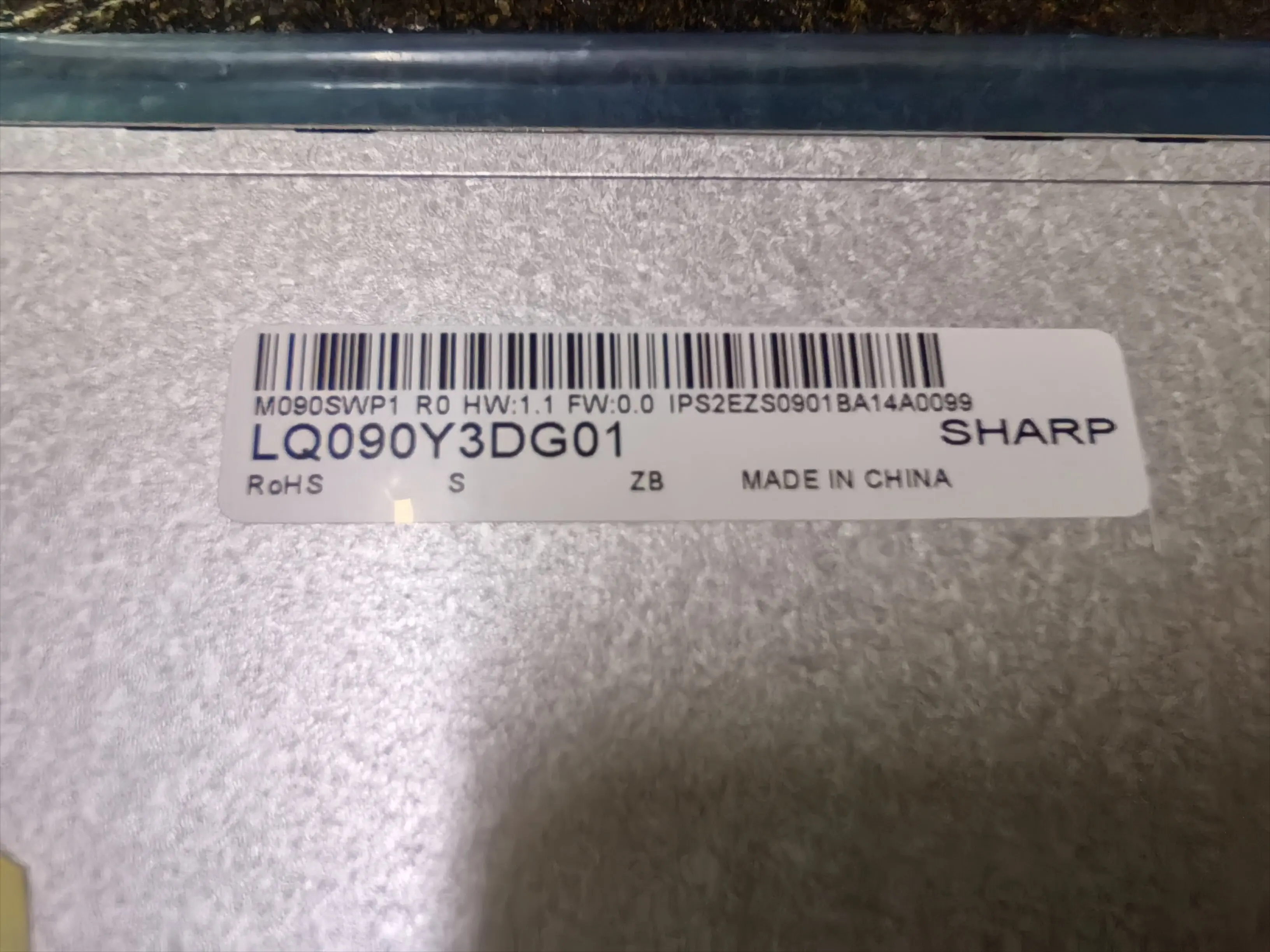 LQ090Y3DG01ดั้งเดิมหน้าจออุตสาหกรรมขนาด9นิ้วทดสอบในสต็อก LQ070Y3LW01