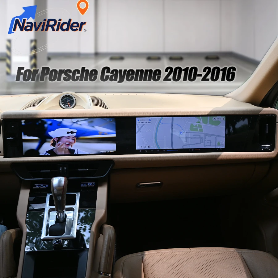 

12,3 + 12,3 "двойной экран Android для Porsche Cayenne 2010-2016 навигация авторадио Carplay автомобильный мультимедийный плеер стерео Bluetooth