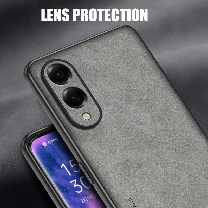 Casing untuk Samsung Galaxy S25 Edge Melindungi Lensa Kulit Domba Cangkang Kulit Coque S25 S24 Penutup Ultra TPU Bumper Lembut Tahan Benturan Funda