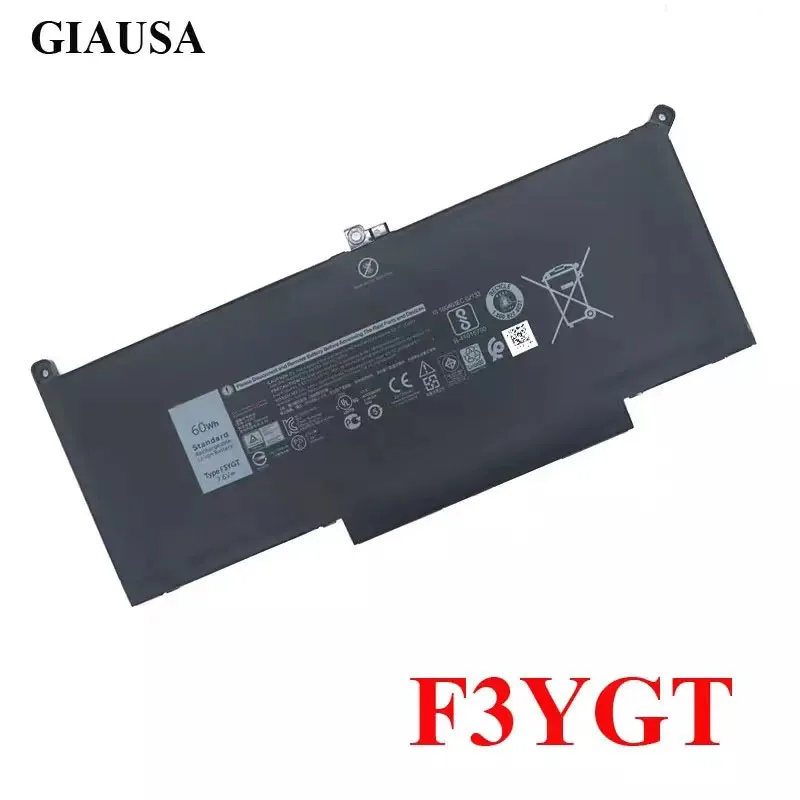 F3YGT Laptop Battery For DELL Latitude 12 7000 7280 7480 DM3WC 0DM3WC 2X39G