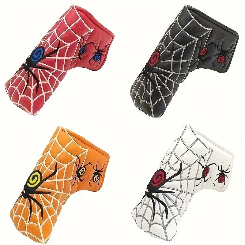 غطاء قضيب دفع الجولف، غطاء رأس قضيب الدفع الشفرة، واقي قضيب الدفع بتصميم عنكبوت، مقاوم للغبار ومتين #1