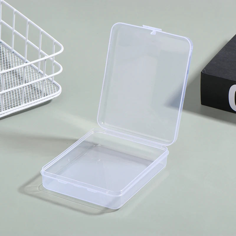 Transparent Ins Photocard Holder Plastic Storage Box Flip Storage Box Classification Small Card Organizer Storage Case