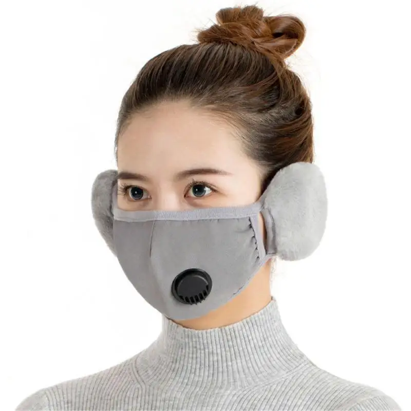 Winter Warm Mask Outdoor Windproof Skiing Cycling Face Mask Ear Scarf Nose Open Breathable Face Cover Neck Warmer