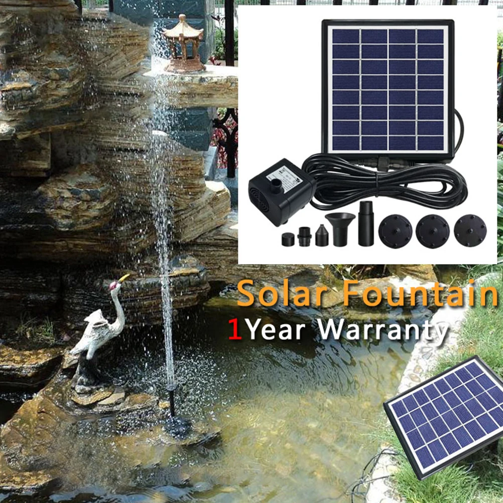 

Solar Fountain Water Pump Pump for Garden Bird Bath Fish Tank Pond Eco Friendly Floating Fountain Solar Powered