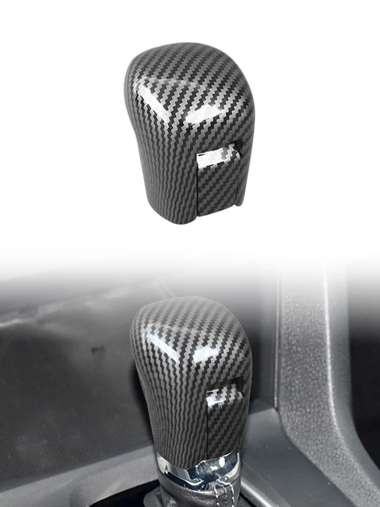 Carbon Fiber Auto Schalthebel Hebel Schutz ABS Knopf Kopf Abdeckung Trim Innen Zubehör Für 10th Gen Honda Civic 2016-2021 – Detail 2