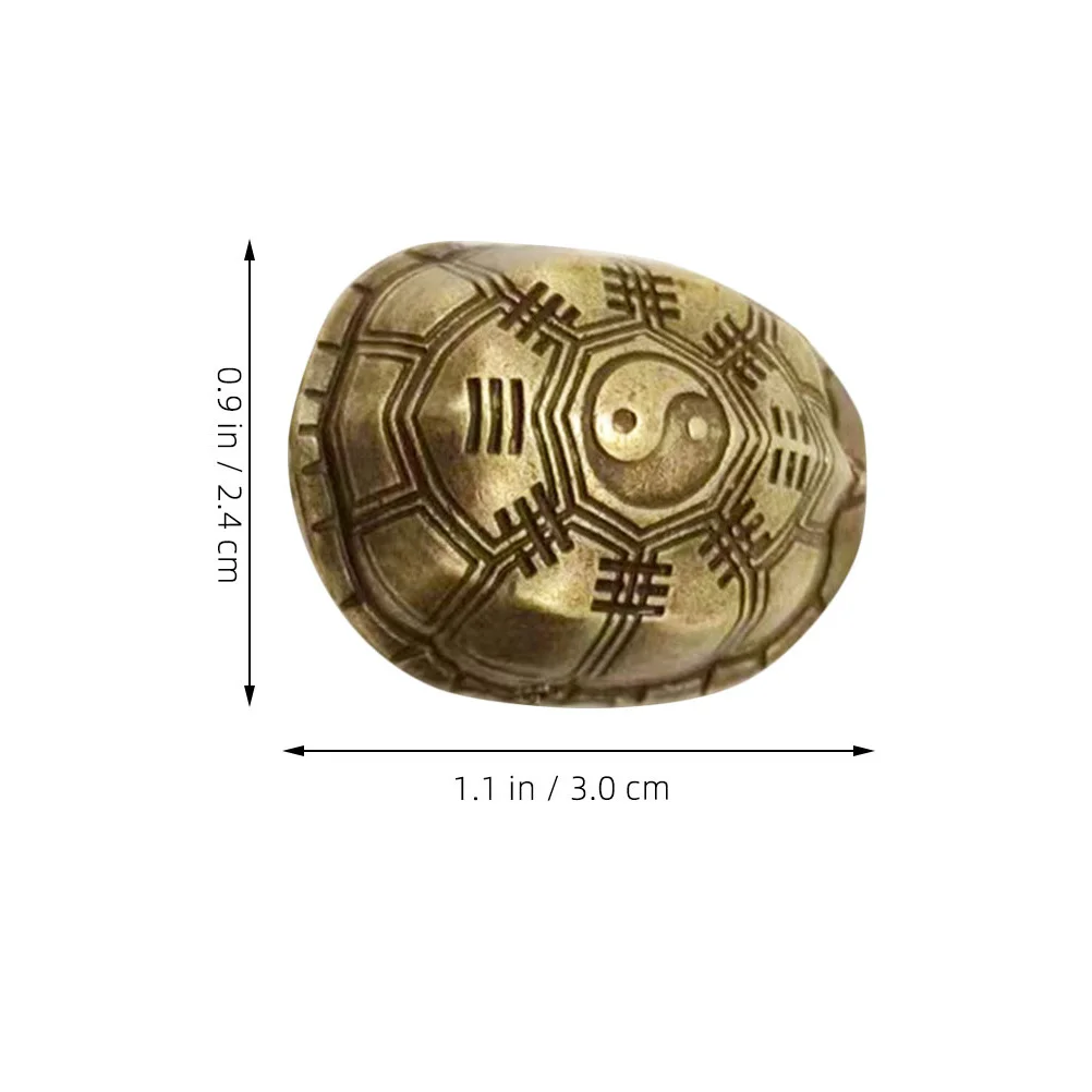 1 مجموعة سان كاي الحرف اليدوية الرجعية السلاحف قذيفة النحاس تمثال خمر مكتب زخرفة المنزل مكتب غرفة المعيشة الديكور العرافة عملة #6