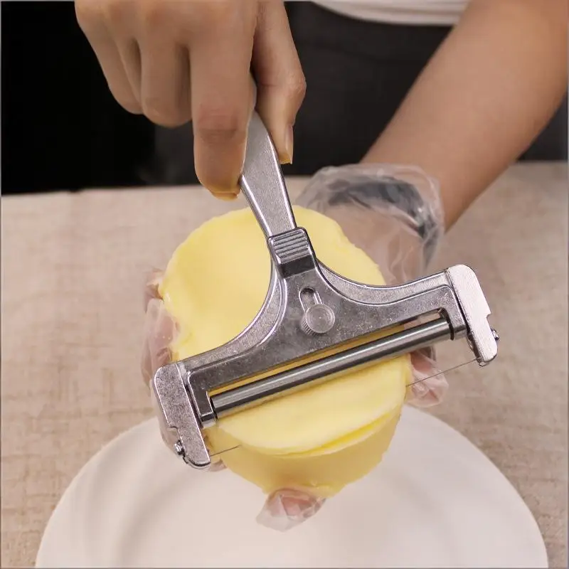 Stainless Steel Cheese Slicer Adjustable Thickness Butter Cutter Soft And Semi-Hard Kitchen Cooking Tools Cheddar Gadgets Grater