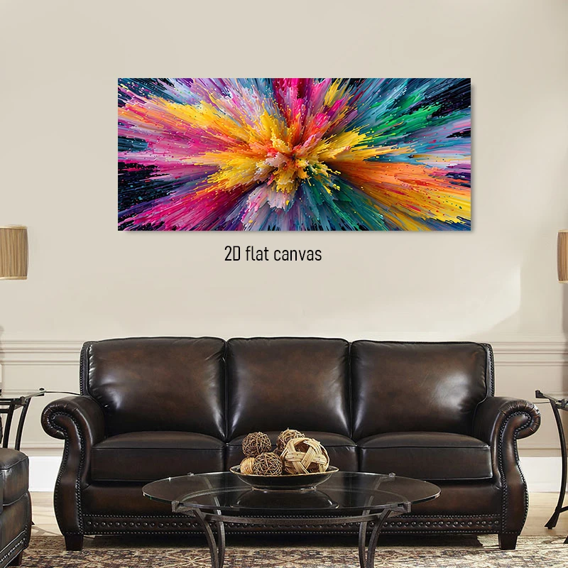 1pcs Modern Abstract Color Explosion Decoration Painting Living Room Entrance Bedroom Sofa Background Wall Hanging Painting HD S