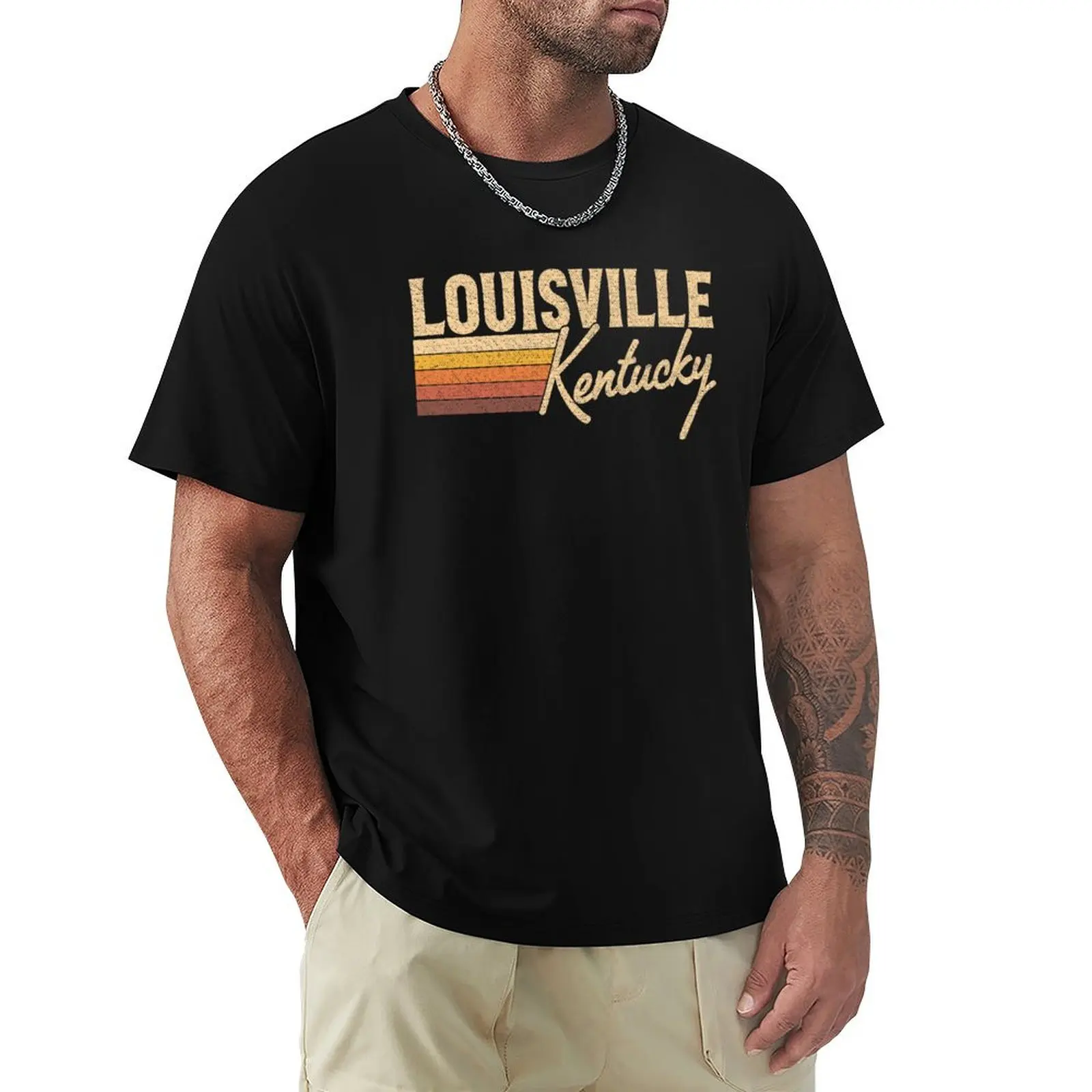 

Louisville Kentucky T-Shirt Stylish Graphic Short Sleeve Top