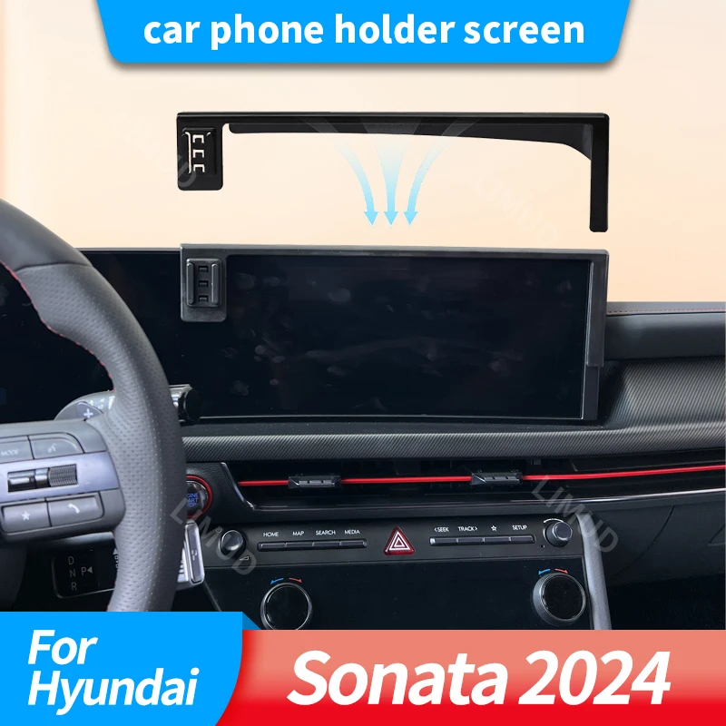 Car phone holder screen For Hyundai Sonata 2024 a tool-free,quick-installation,one-handed operable navigation wonder super cheap