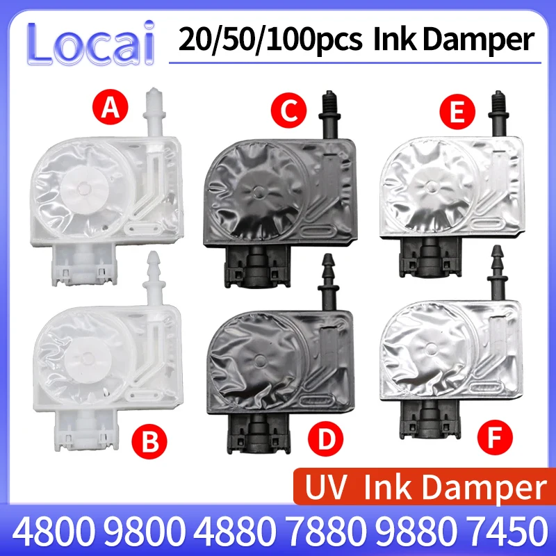 20/50/100pcs Ink Damper For Epson 7880 9880 7800 9800 7450 9450 7400 9400 4800 4880 4000 7600 9600 4400 4450 printer ink dumper