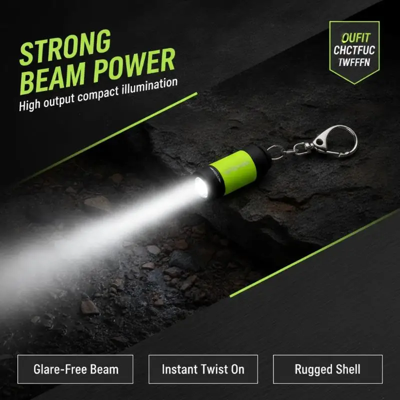 Mini Portable Keychain Flashlight USB Rechargeable 1Pcs Pocket Bright LED Torch for Night Running Home Emergency Camping