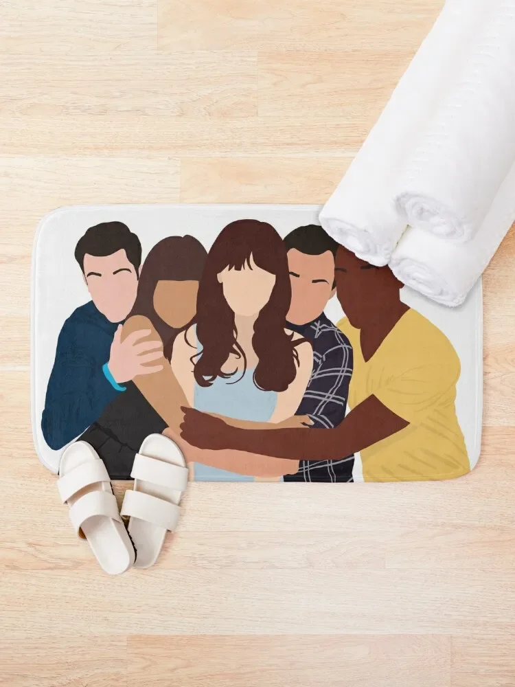 New Girl Cast Bath Mat Accessories For Shower And Services Mats For Bathroom And Toilet Mat