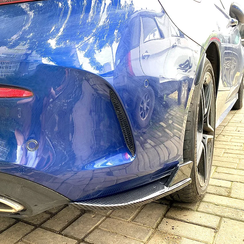 Rear Bumper Lip DiffuserSide Splitter Spoiler Body Kit For Mercedes-Benz C-Class Coupe C205 C200 260 C43 C63 AMG 2015-2021