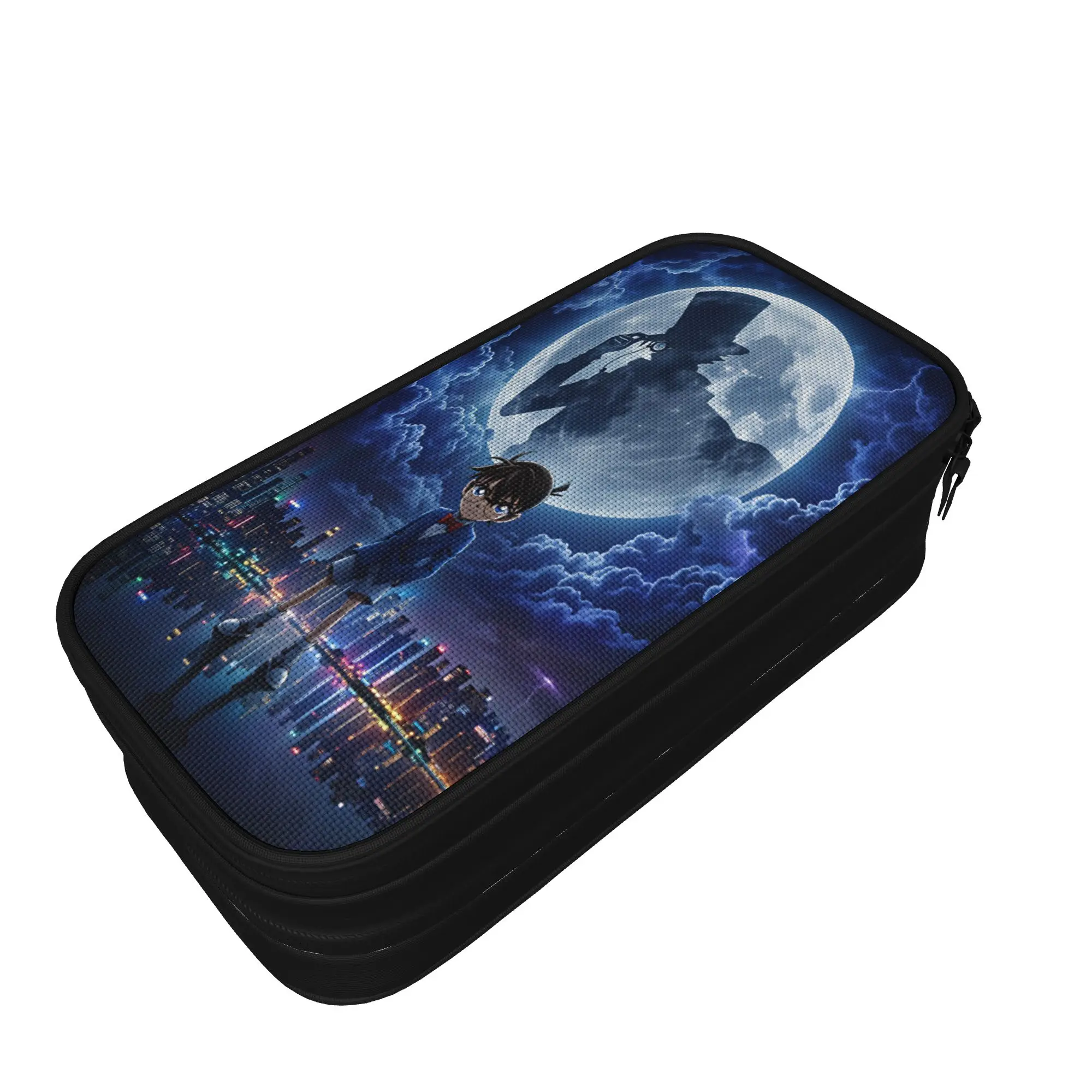 Detectives Conans Pencil Case  Girls Boys Retro Pen Box Graphic School Pencil Cases Stationery Gift Idea