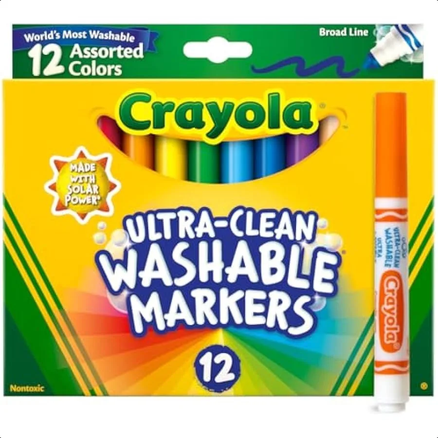 Crayola UltraClean waschbare Marker, 12 Stück