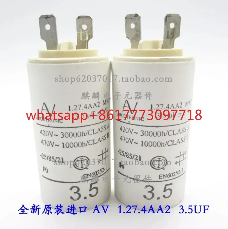 Imported capacitor AV 1.27.4AA2 MKP 3.5/6/8/5UF 420V-470V Brand new, guaranteed quality